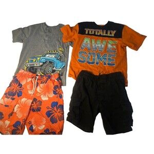 Boys Outfit Sets Size Medium Lot Of 2 Shorts, Short Sleeves